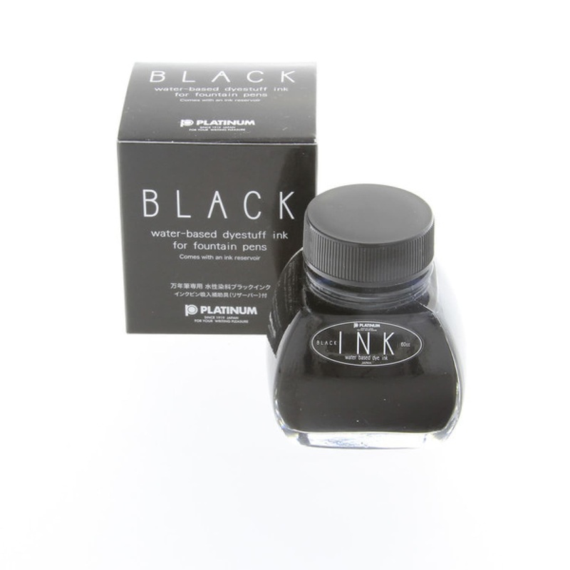 Platinum Bottled Ink in Black - 60 mL