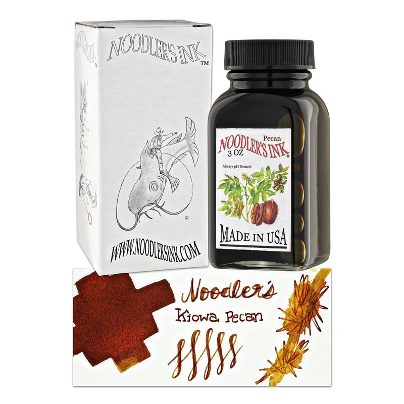 Noodler's Kiowa Pecan Brown Fountain Pen Ink - 3oz Bottle
