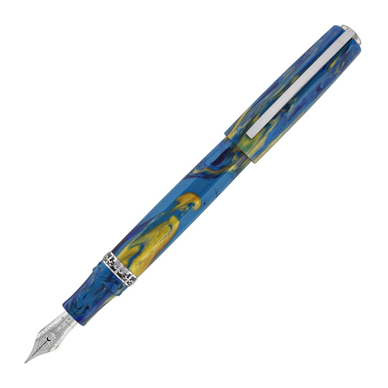 Visconti Medici Palazzo Fountain Pen in Vecchio with Palladium Trim