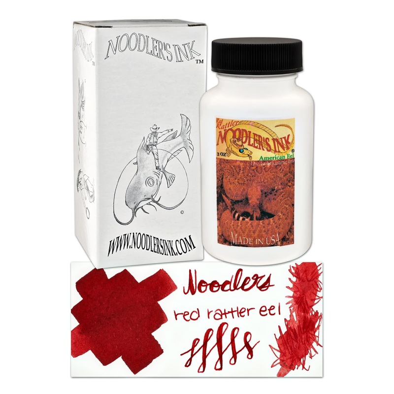 Noodler's Rattler Red Eel Fountain Pen Ink - 3oz Bottle