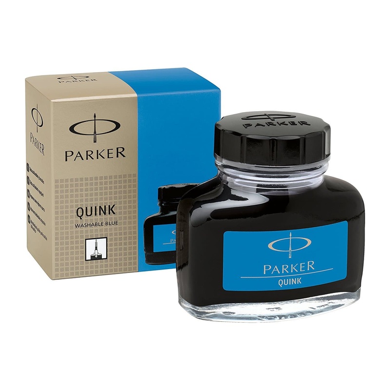 Parker Quink Bottled Ink in Washable Blue - 2oz