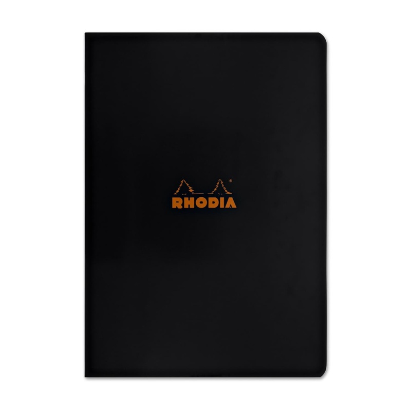 Rhodia Staplebound Graph Paper Notebook in Black - 3 x 4.75