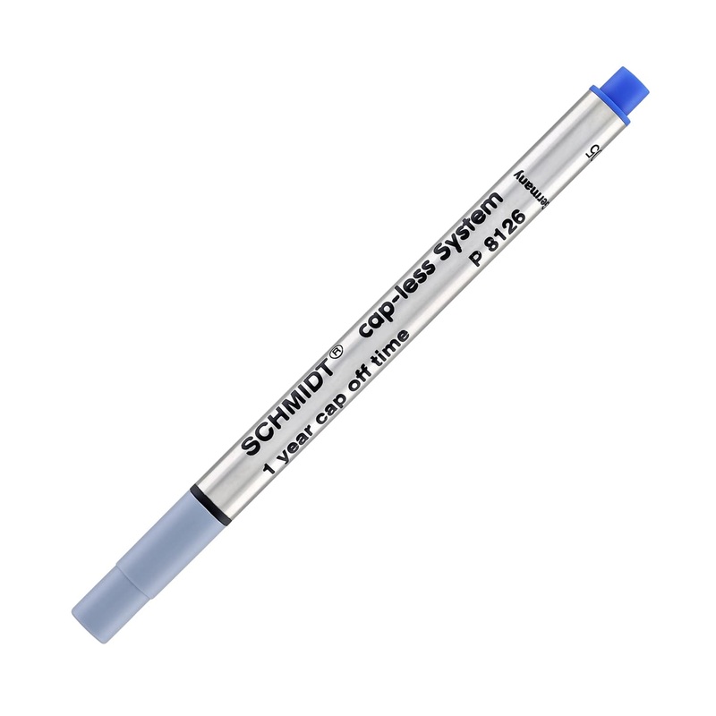 Schmidt Short P8126 Capless Rollerball Refill in Blue - Fine Point by Monteverde
