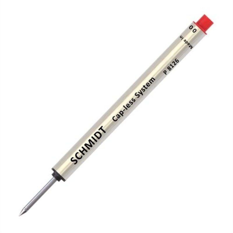 Schmidt Short P8126 Capless Rollerball Refill in Red - Fine Point by Monteverde