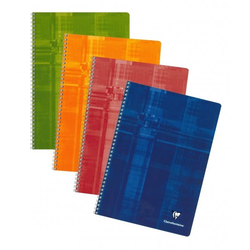Single Clairefontaine Wirebound Graph Notebook - Assorted Color - 8.25 x 11.75