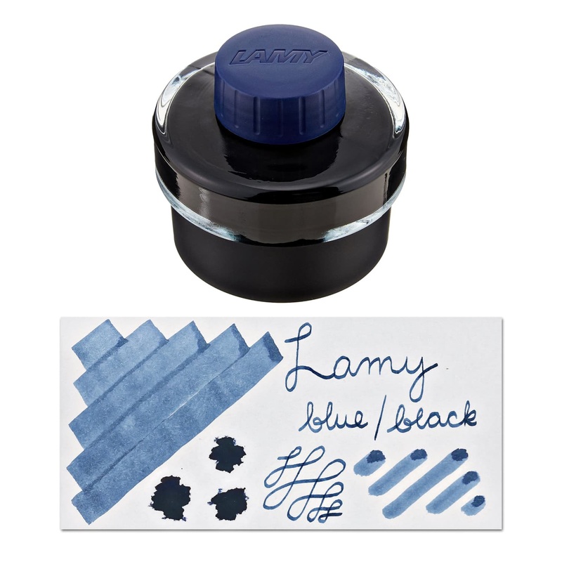 Lamy Bottled Ink in Blue/Black with Blotting Paper - 50 mL