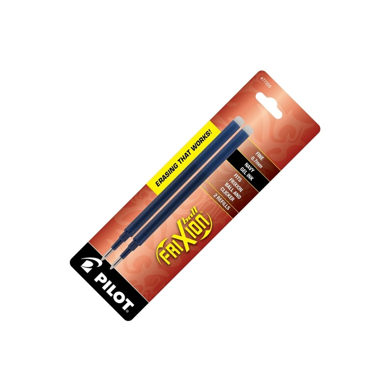 Pilot FriXion Gel Ink Pen Refill in Navy, Fine Point - Pack of 2