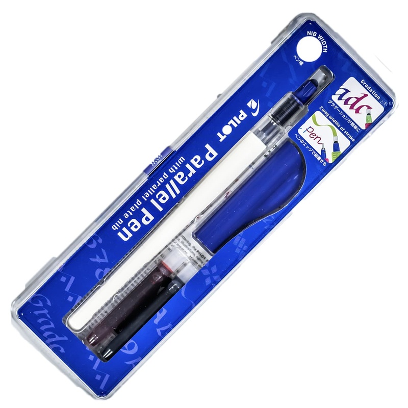 Pilot Parallel Beginner Calligraphy Fountain Pen - Blue 6.0 mm Nib