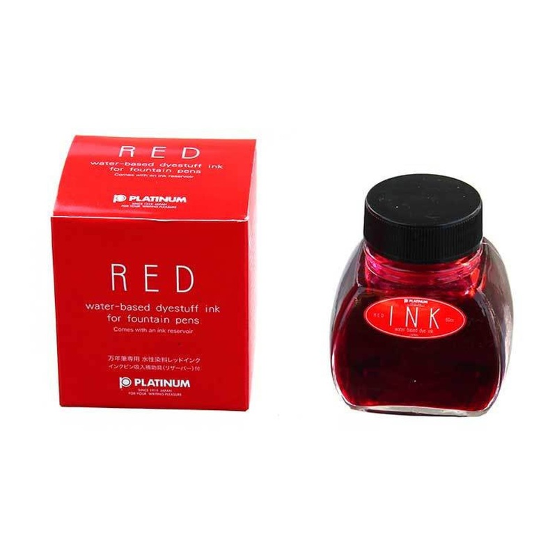 Platinum Bottled Ink in Red - 60 mL