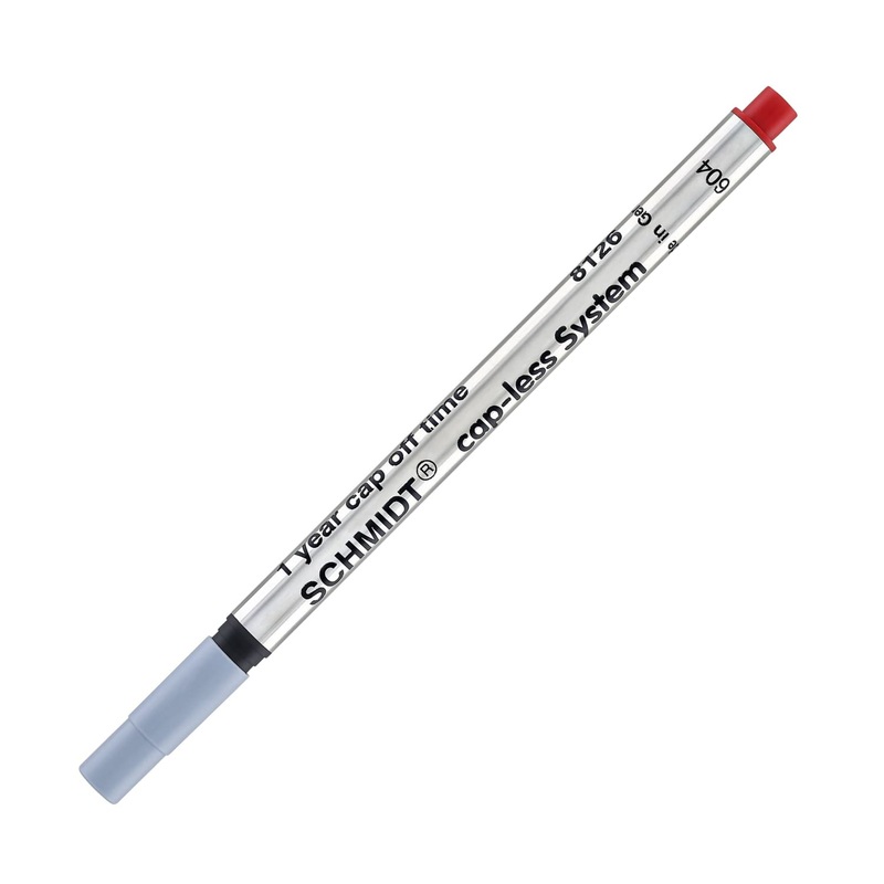Schmidt Long 8126 Capless Rollerball Refill in Red - Fine Point by Monteverde
