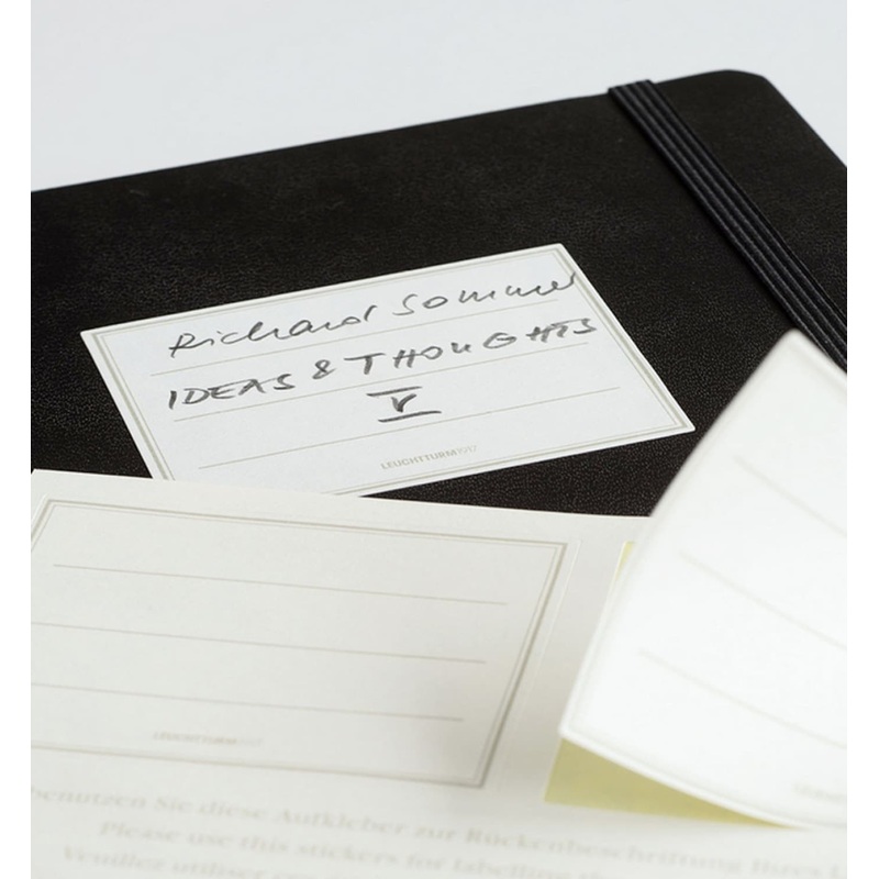 Leuchtturm 1917 Ruled Softcover Lined Notebook in Black - A5
