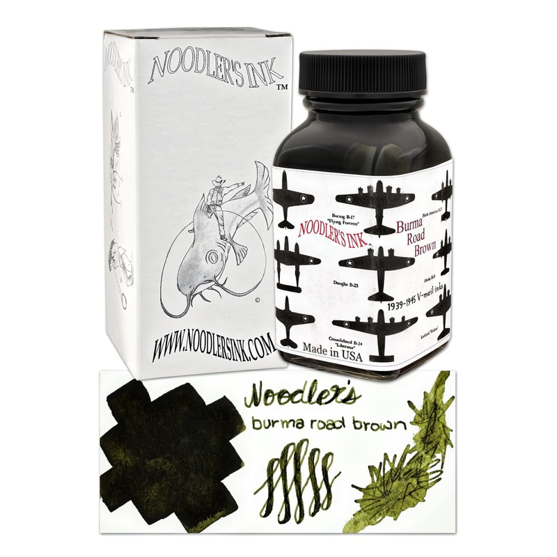 Noodler's V-mail Burma Road Brown Fountain Pen Ink - 3oz Bottle