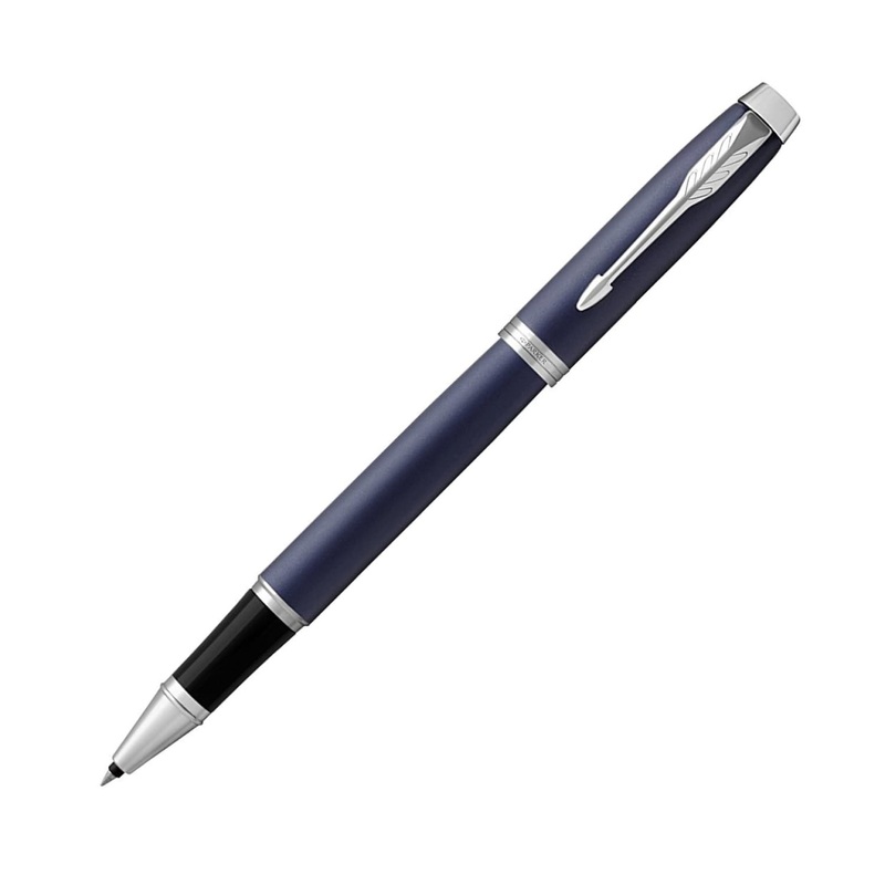 Parker IM Rollerball Pen in Blue with Chrome Trim