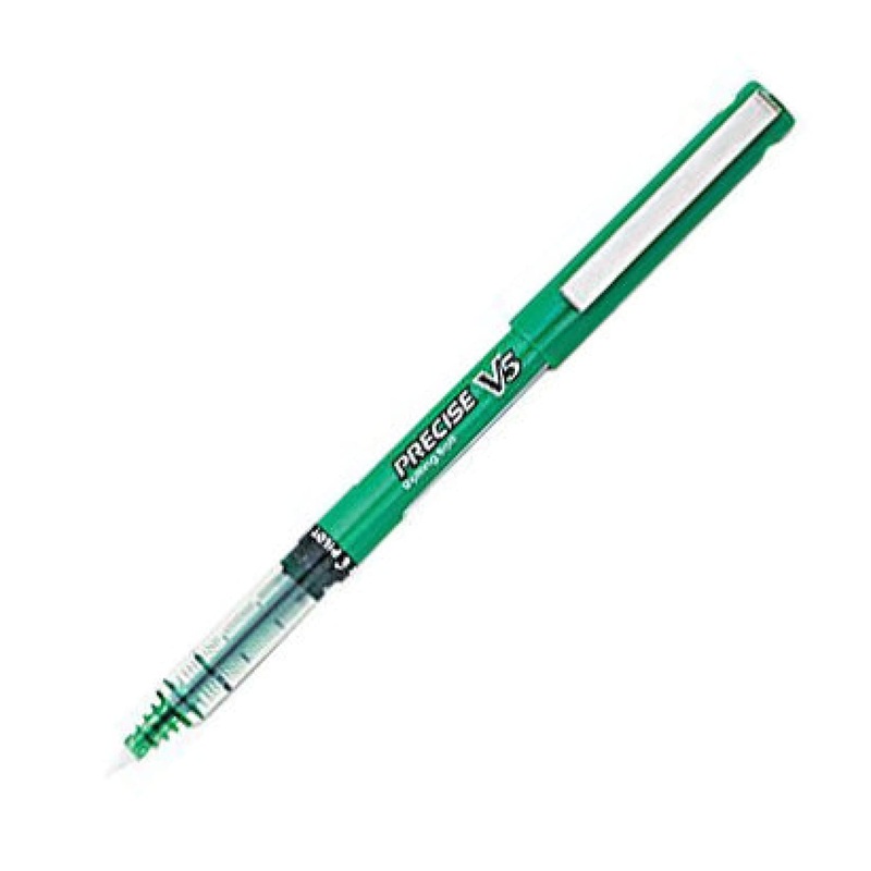 Pilot Precise V5 Rollerball Stick Pen in Green - 0.5mm