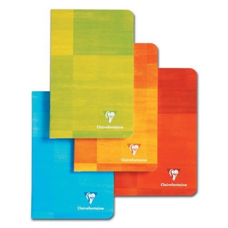 Single Clairefontaine Staplebound Ruled Notebook - Assorted Color - 8.25 x 11.75