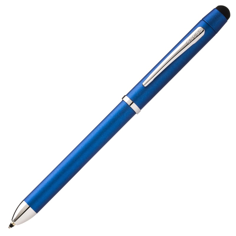 Cross Tech 3+ Multi Functional Pen in Metallic Blue with Chrome Trim
