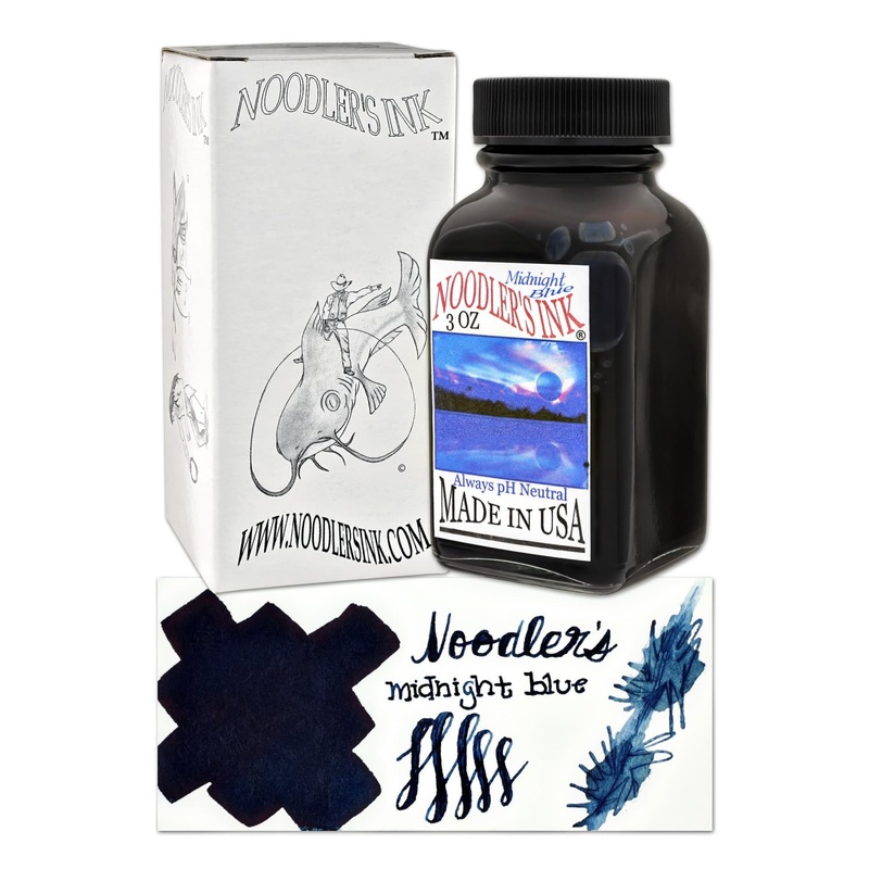 Noodler's Midnight Blue Fountain Pen Ink - 3oz Bottle