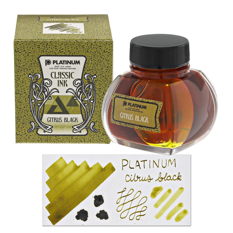 Platinum Classic Bottled Ink in Citrus Black - 60 mL
