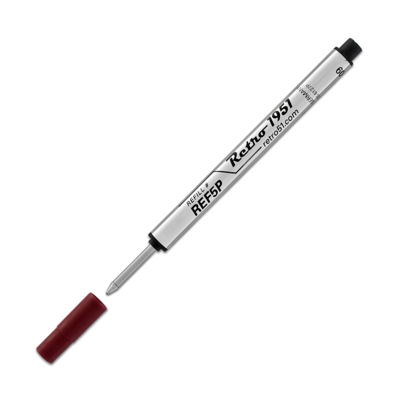 Retro 51 Retractable Rollerball Refill in Black for Tornado Pens
