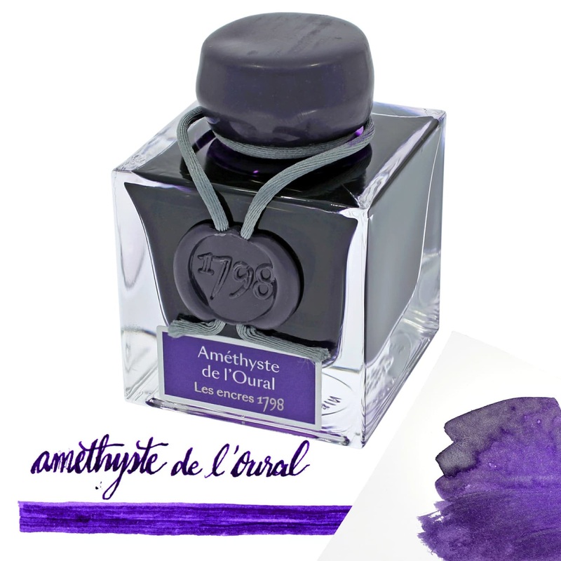 J. Herbin 1798 Amethyste de L'Oural Bottled Fountain Pen Ink - 50 mL