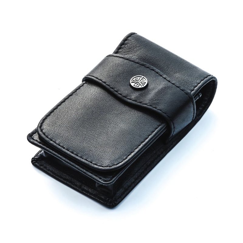 Kaweco Pouch with Flap in Black Leather