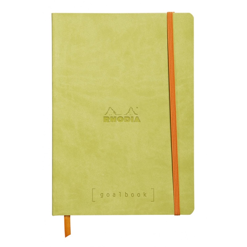 Rhodia Goalbook A5 Dot Grid Notebook in Anise - 5.75 x 8.25