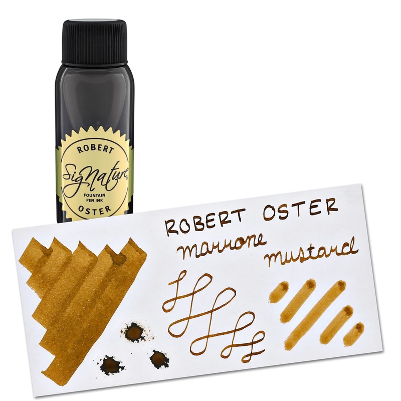 Robert Oster Bottled Ink in Marrone Mustard Brown - 50 mL