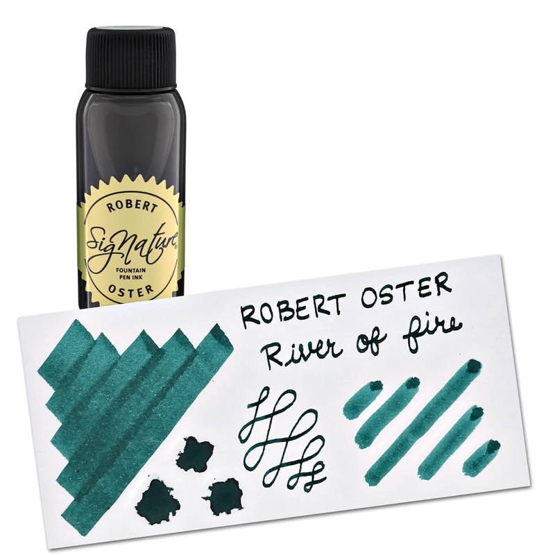 Robert Oster Bottled Ink in River of Fire Teal - 50 mL