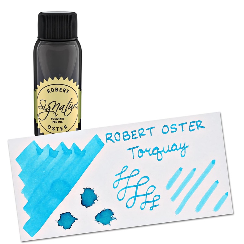 Robert Oster Bottled Ink in Torquay Ocean Blue - 50 mL
