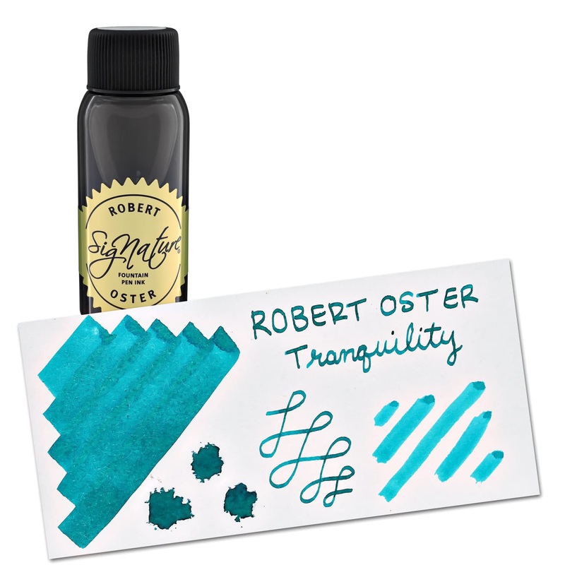 Robert Oster Bottled Ink in Tranquility Blue Green - 50 mL