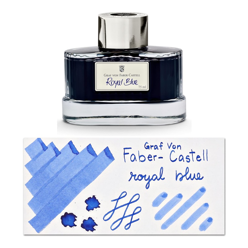 Graf von Faber-Castell Bottled Ink in Royal Blue - 75 mL