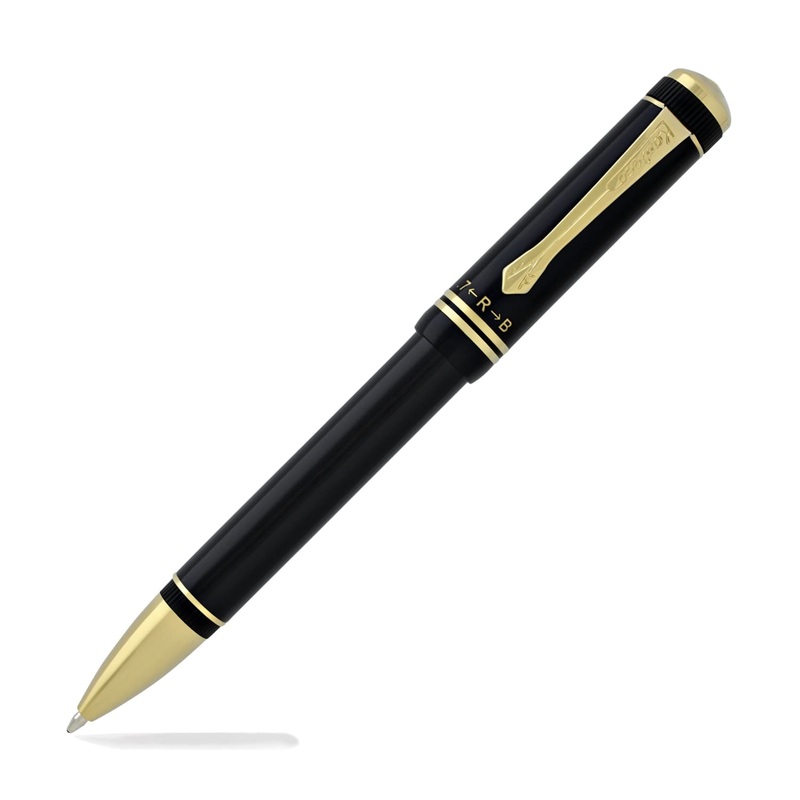 Kaweco Dia Kawecomat in Multi Functional Pen in Black Lacquer with Gold Trim
