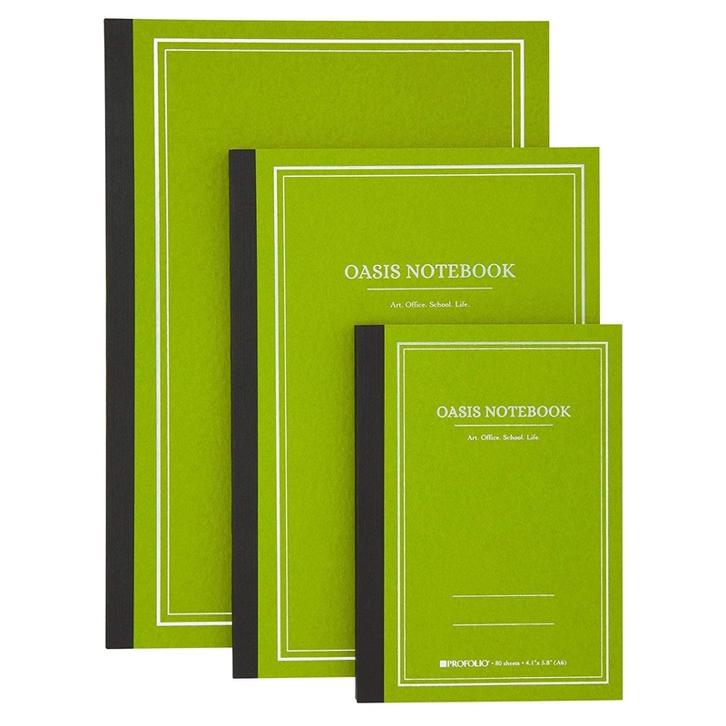 Itoya Profolio Oasis Lined Notebook in Avocado - B5