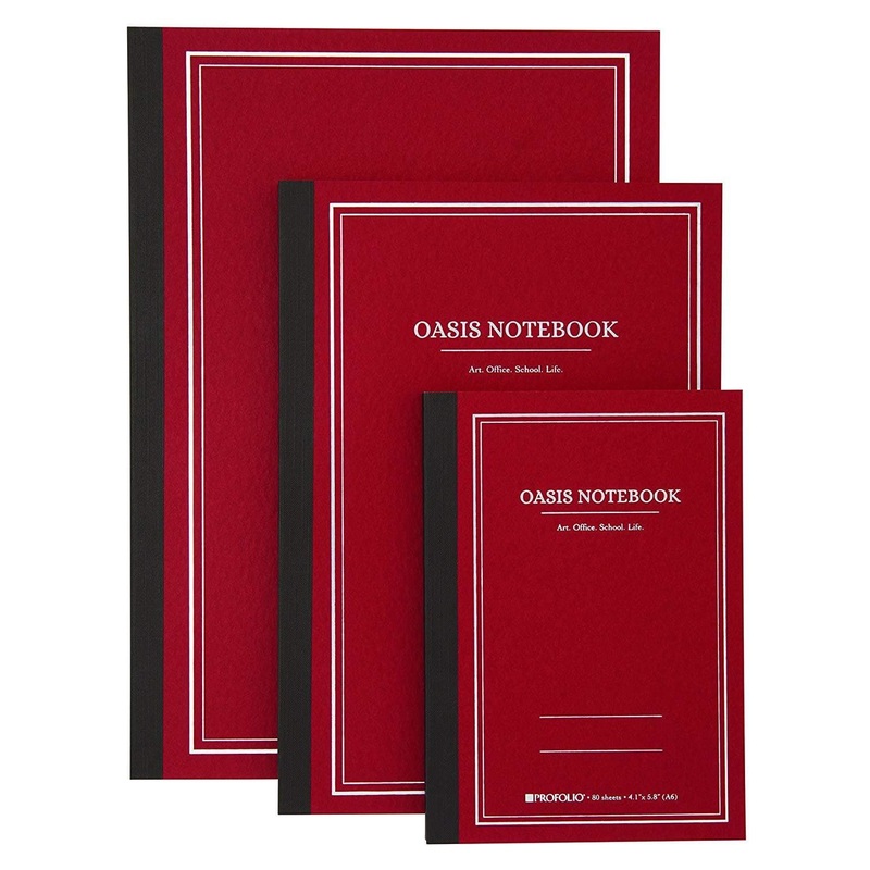 Itoya Profolio Oasis Lined Notebook in Brick - A5