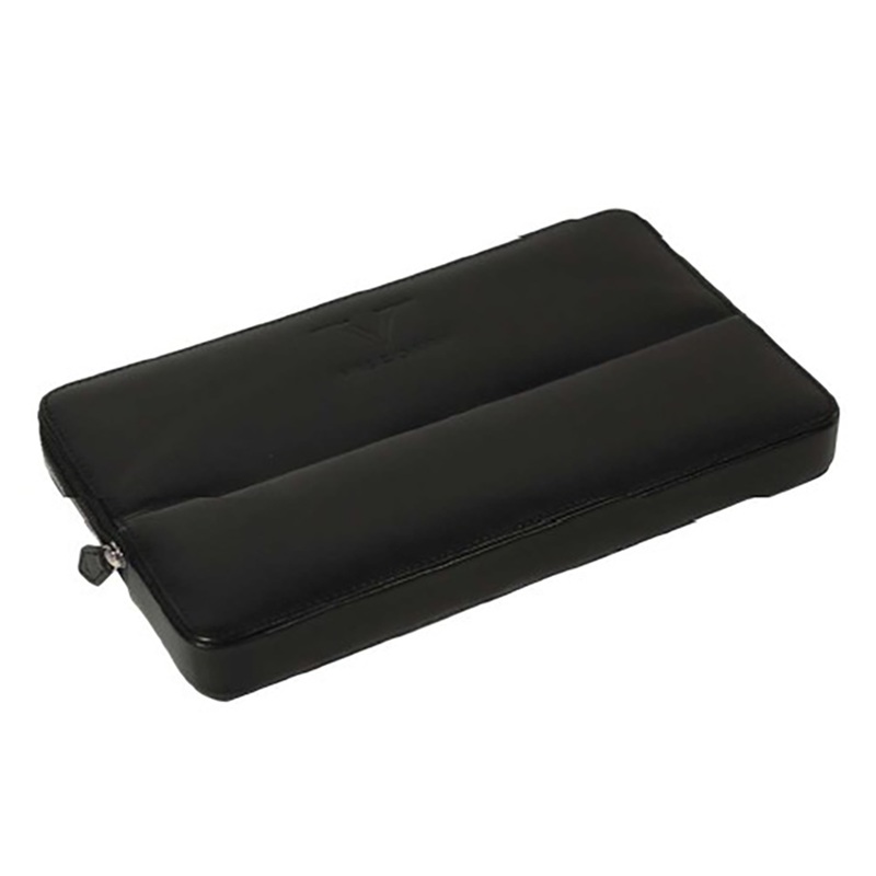 Visconti Black Leather 12 Pen Pouch