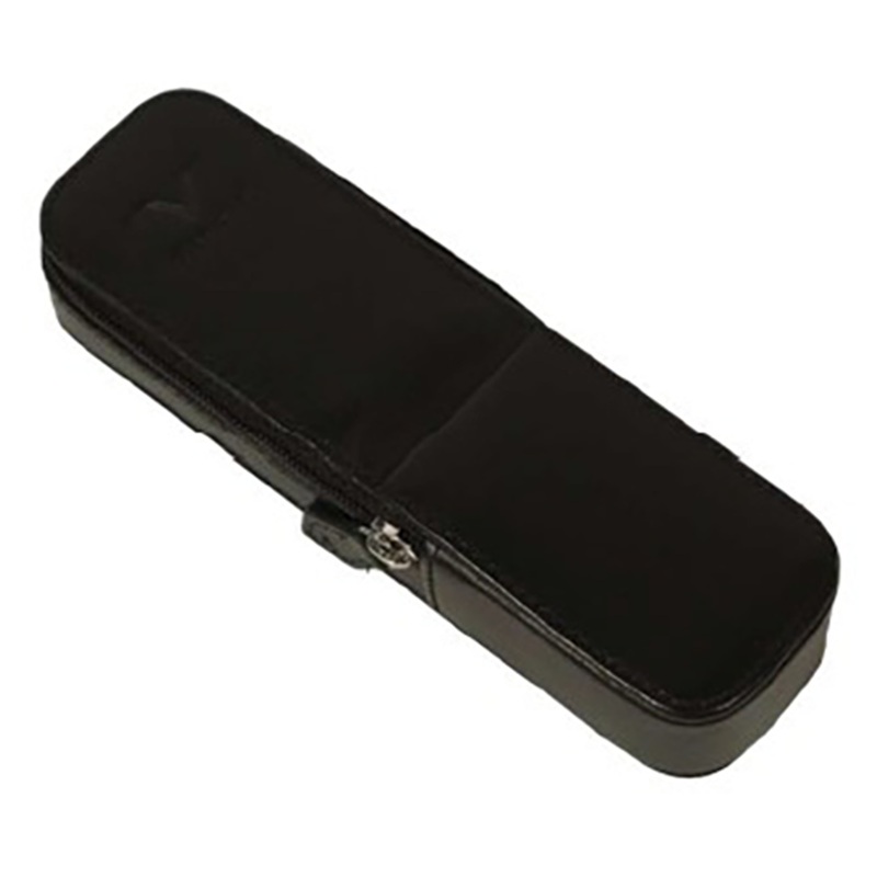 Visconti Black Leather 2 Pen Pouch