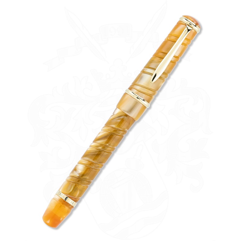 Bexley Cable Twist Fountain Pen -Amber