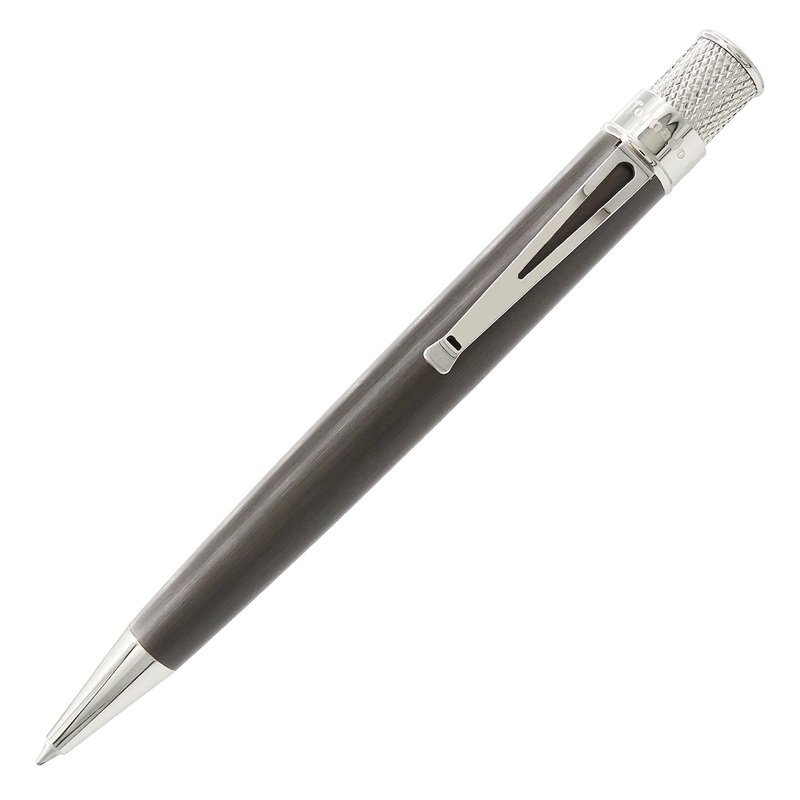 Retro 51 Tornado Platinum Executive - Black Nickel Rollerball
