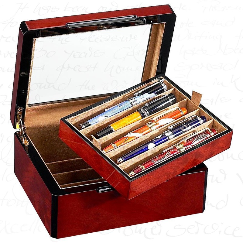 Venlo Triple Burlwood 10 Pen Case