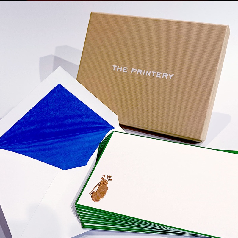 The Printery Engraved Cards - Golf Bag (10ct.)
