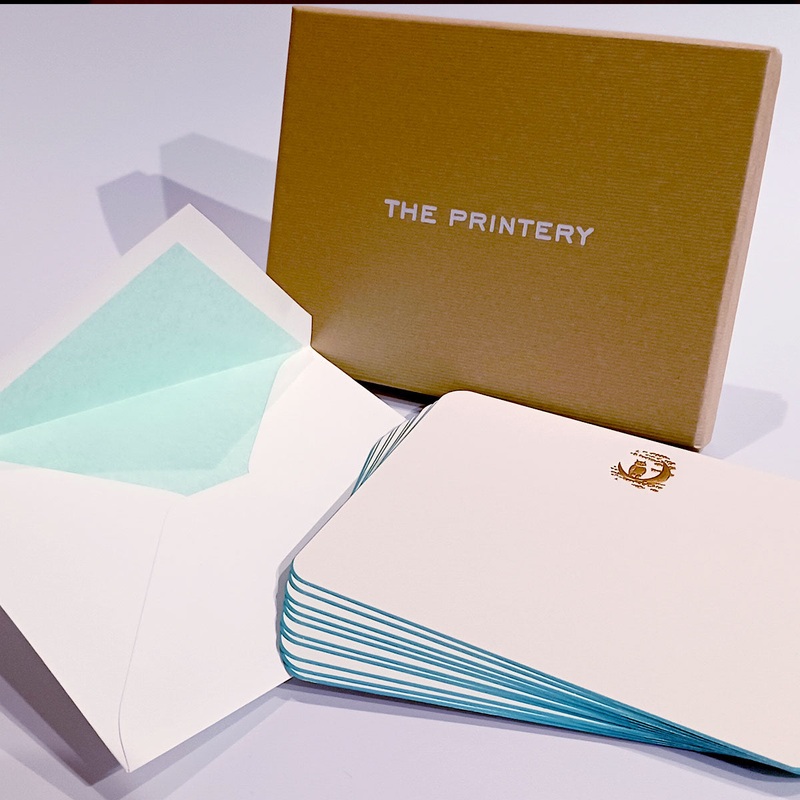 The Printery Engraved Cards - Owl & Moon (10ct.)