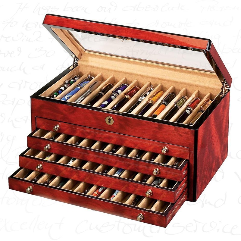 Venlo Triple Burlwood 60 Pen Case