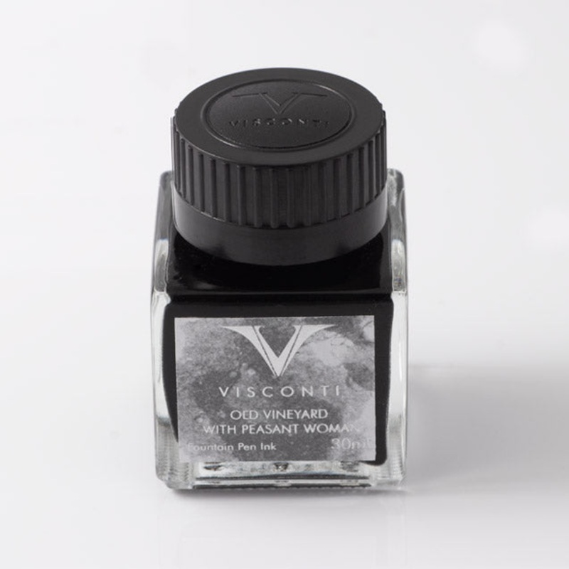 Visconti Van Gogh Old Vineyard with Peasant Woman - Ink - Grey