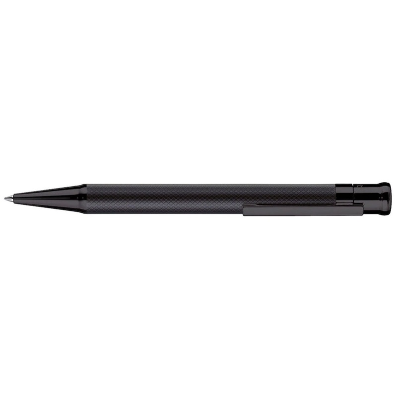 Otto Hutt Design 04 Black Matte Guilloche - Ballpoint Pen