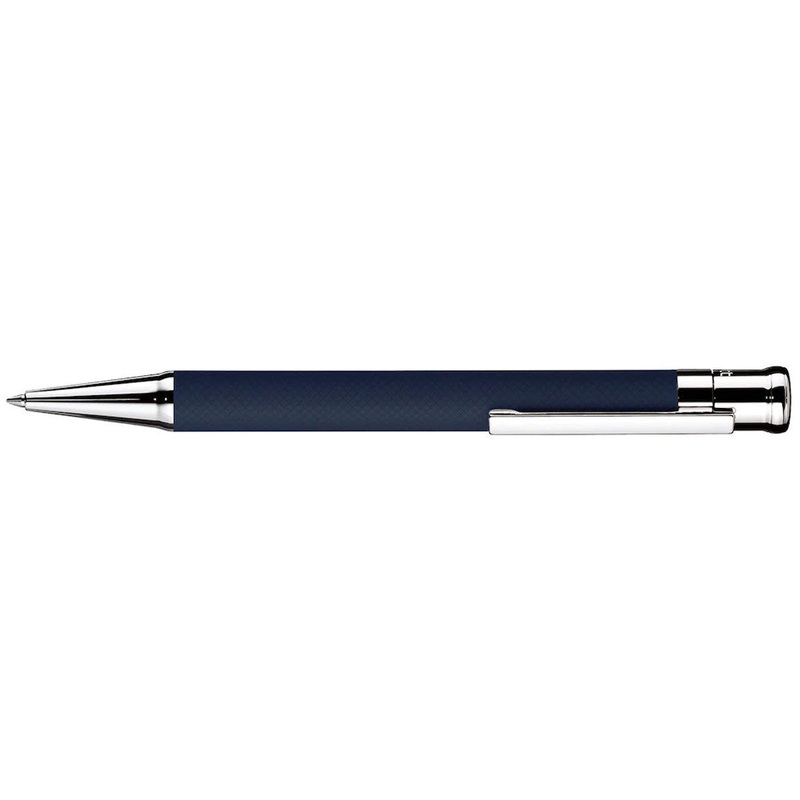 Otto Hutt Design 04 Blue Matte Guilloche - Ballpoint Pen
