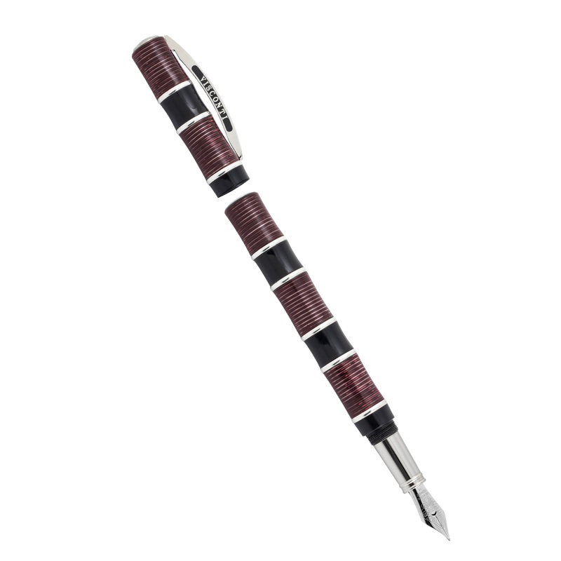 Visconti Asia Bamboo Fountain Pen - Red