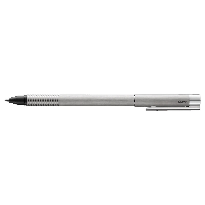 Lamy Logo Rollerball Pen - Brushed Stainless Steel