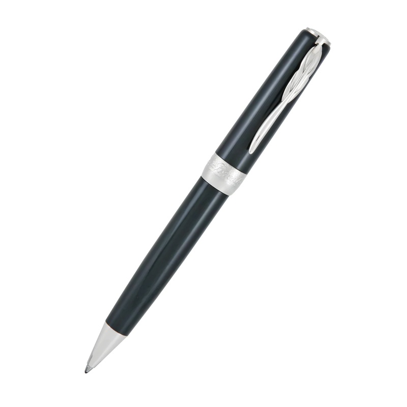 Pineider La Grande Bellezza Gemstones Ballpoint Pen - Hematite Gray