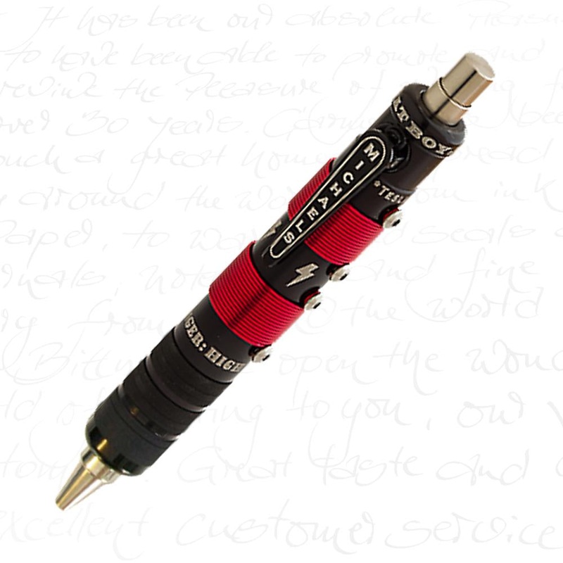 Michael's Fatboy Limited Edition High Voltage Red TeslaCoil Ballpoint Pen
