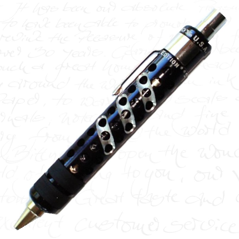 Michael's Fatboy Silencer II Ballpoint Pen Black w/ Rifling Grooves